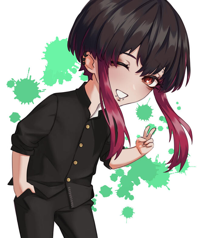 chibi half body