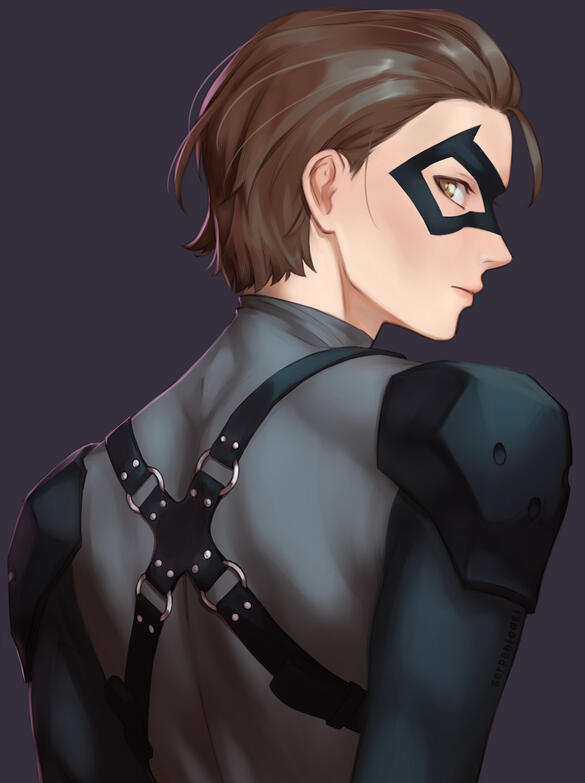 rendered headshot/ half body